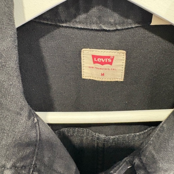 Levi’s Denim Black Button down Dress - Picture 4 of 8